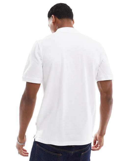 Jack & Jones – Essentials – Weißes Pikee-Polohemd mit Logo, 4 von 4