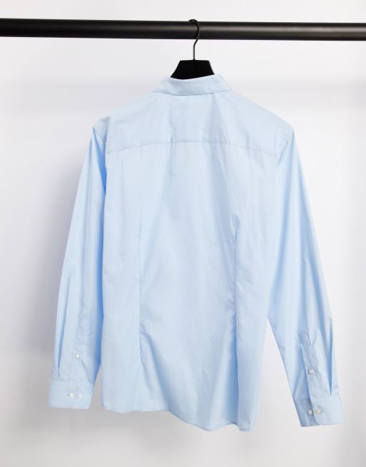 Jack & Jones – Essentials – Zestaw 2 eleganckich koszul w kolorach białym i niebieskim, 2 z 4