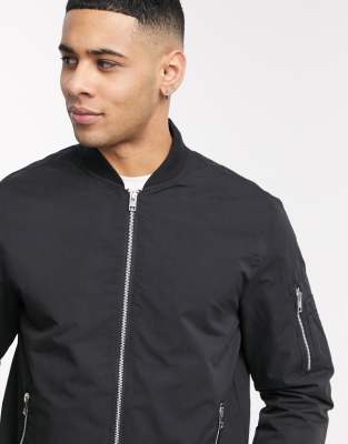 zip through bomber jacket