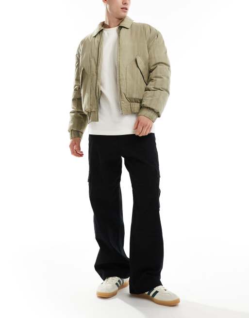 Jack Jones evan baggy fit cargo pants in black ASOS