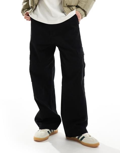Jack & Jones - Evan - Cargobroek met baggy pasvorm in zwart - view 1