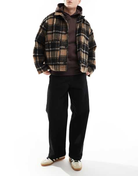 Jack & Jones evan skater fit ripstop chino in black - view 1
