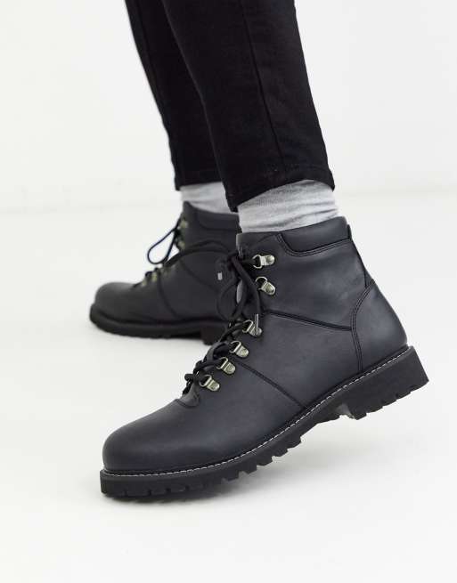 Jack & Jones faux leather hiking boot | ASOS