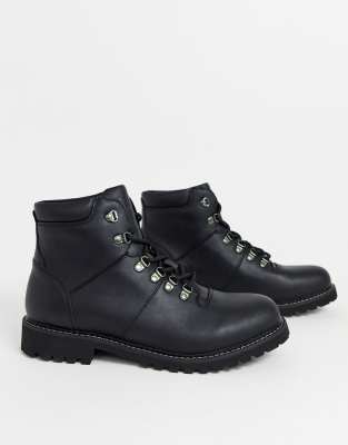 faux leather hiking boots