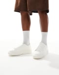 [Jack & Jones] Jack & Jones faux leather sneakers in white 44 White