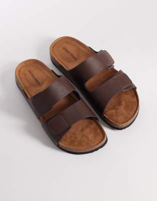  faux leather strap sandal 