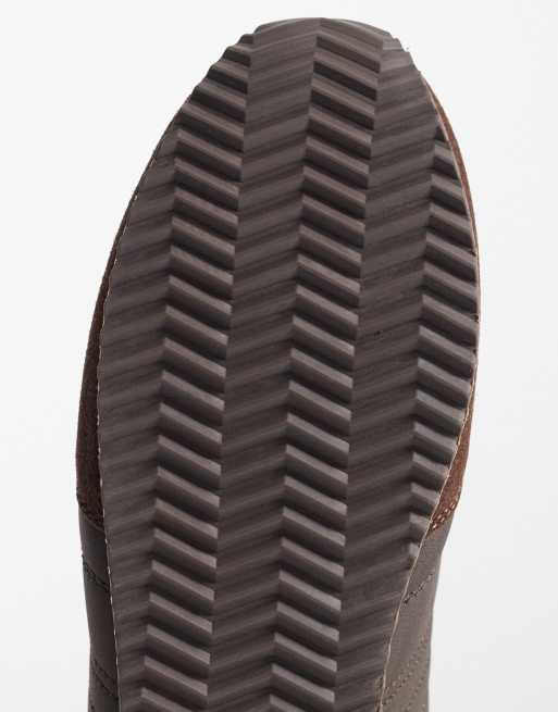 Jack & Jones faux suede and nylon runner sneakers in brown, 5 of 5