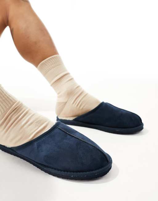 Faux suede slippers new arrivals