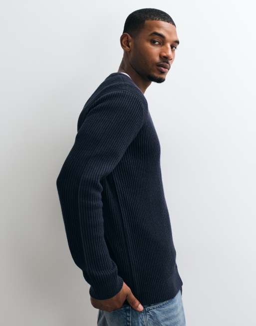 Jack & Jones Feinstrickpullover in Marineblau, 5 von 5