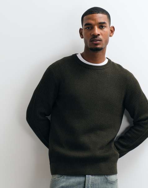 Jack & Jones Feinstrickpullover in Olivgrün - view 1