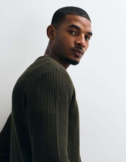 Jack & Jones Feinstrickpullover in Olivgrün, 5 von 10