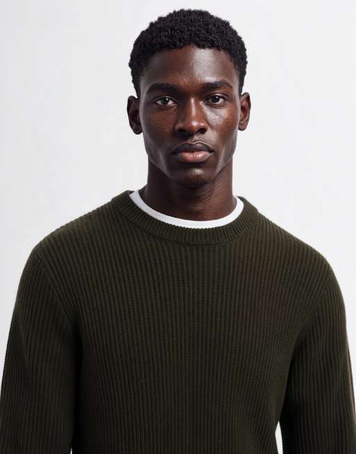 Jack & Jones Feinstrickpullover in Olivgrün, 7 von 10