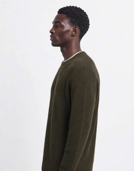 Jack & Jones Feinstrickpullover in Olivgrün, 8 von 10