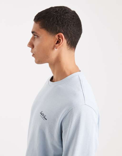 Jack & Jones - Felpa blu chiaro con logo, 4 di 5