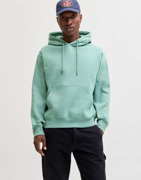 Jack & Jones Felpa con cappuccio blu mineral - view 1