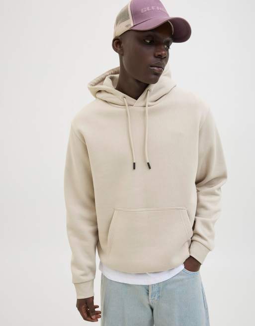 Jack & Jones - Felpa con cappuccio colore moonbeam