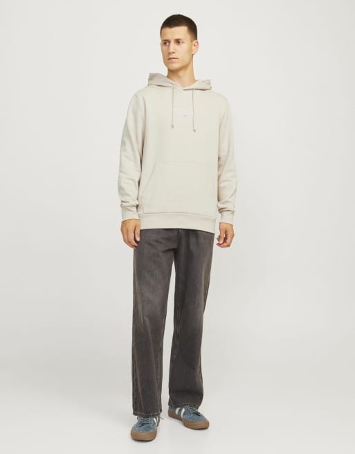 Jack & Jones - Felpa con cappuccio colore moonbeam, 3 di 7
