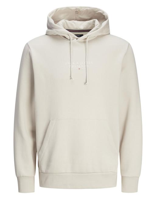 Jack & Jones - Felpa con cappuccio colore moonbeam, 7 di 7