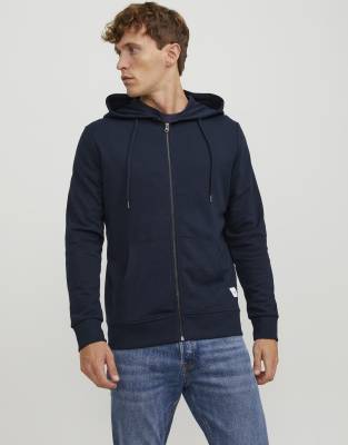 Jack & Jones Uomo Blu Navy Basic M - Felpa - Immagine 4
