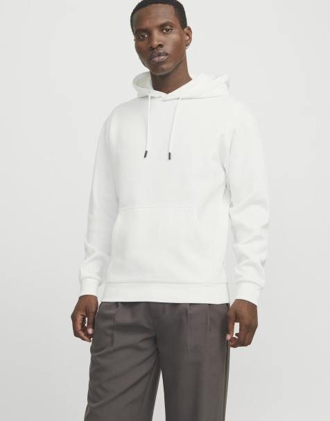 Jack & Jones Felpa con cappuccio in Cloud Dancer - view 1