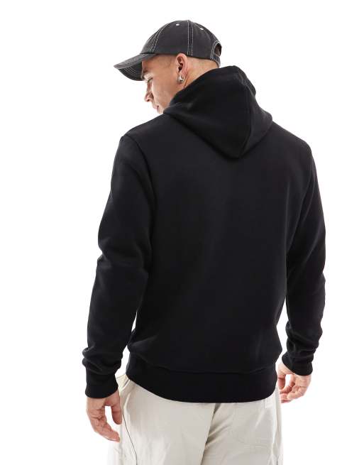 Jack & Jones - Felpa con cappuccio nera con scritta del logo , 2 di 4