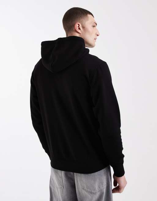 Jack & Jones - Felpa con cappuccio nera con stampa sul davanti, 3 di 5