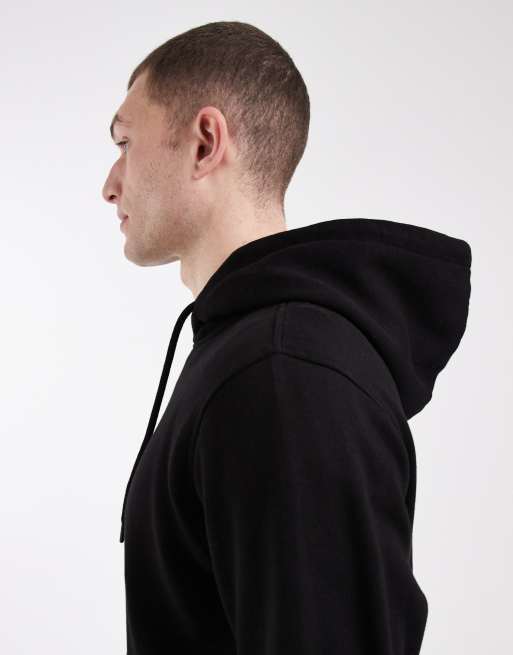 Jack & Jones - Felpa con cappuccio nera con stampa sul davanti, 5 di 5