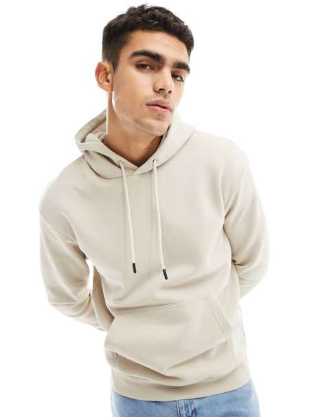 Jack & Jones - Felpa con cappuccio oversize beige - view 1