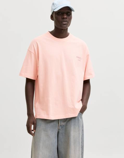 Jack & Jones - Ferskenfarvet T-shirt - view 1