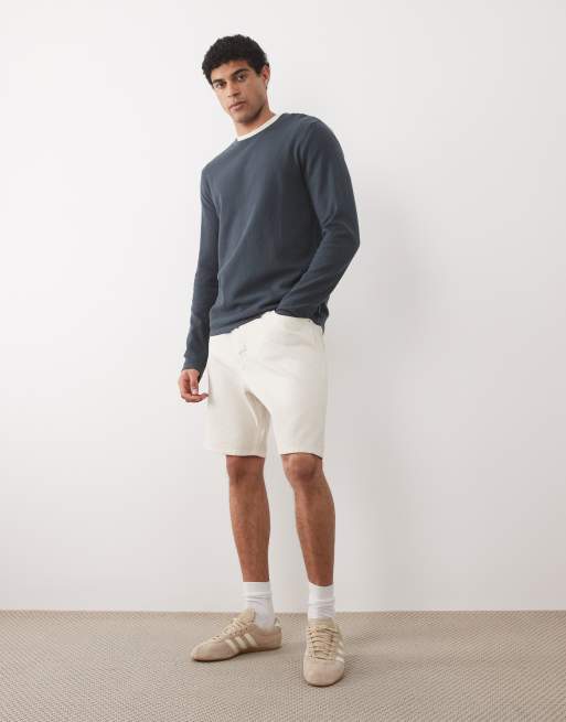 Jack & Jones fijngebreide trui in leigrijs, 2 van 5