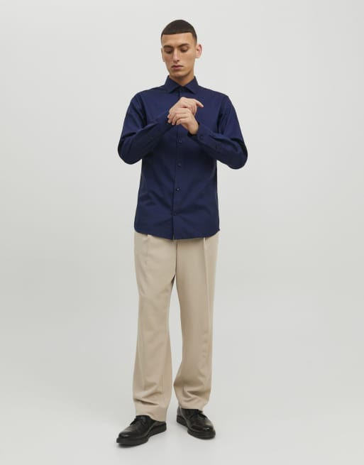 Jack & Jones finskjorta i perfect navy, 3 av 7