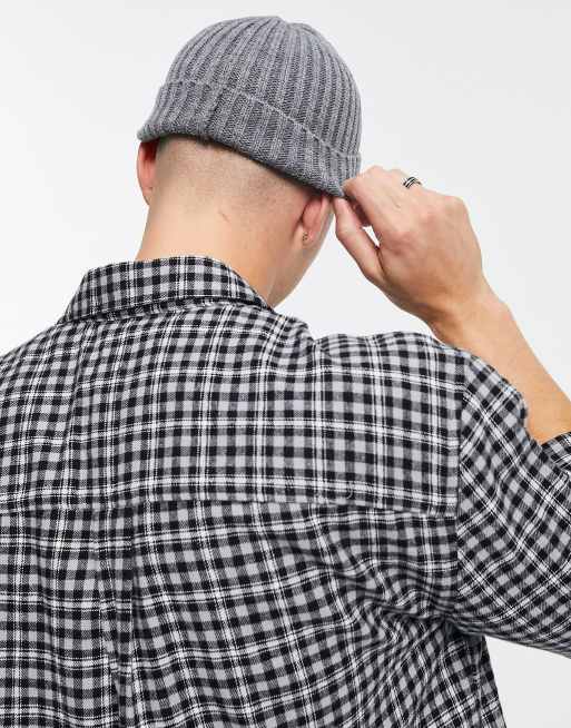 Jack & Jones - Fiskerhue med logomærke i grå, 4 af 4