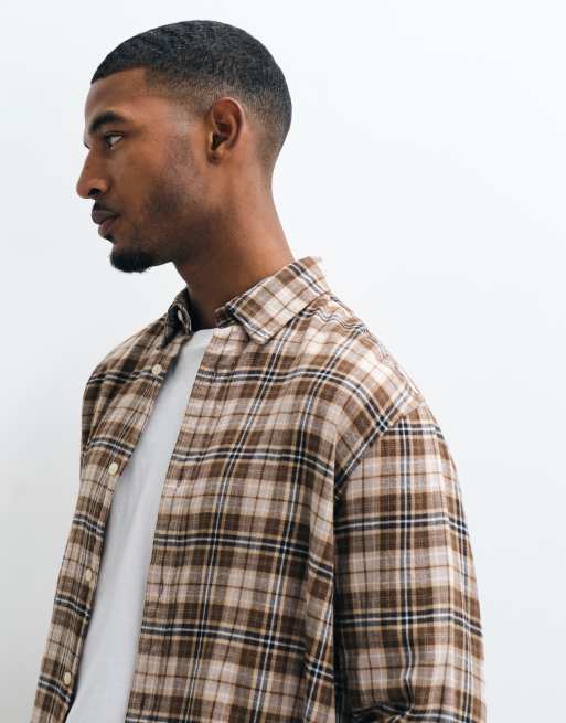 Jack & Jones Flanellhemd mit Karomuster in Braun, 3 von 5