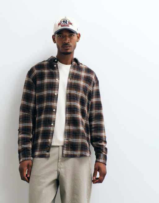 Jack & Jones Flanellhemd mit Karomuster in Braun, 5 von 5