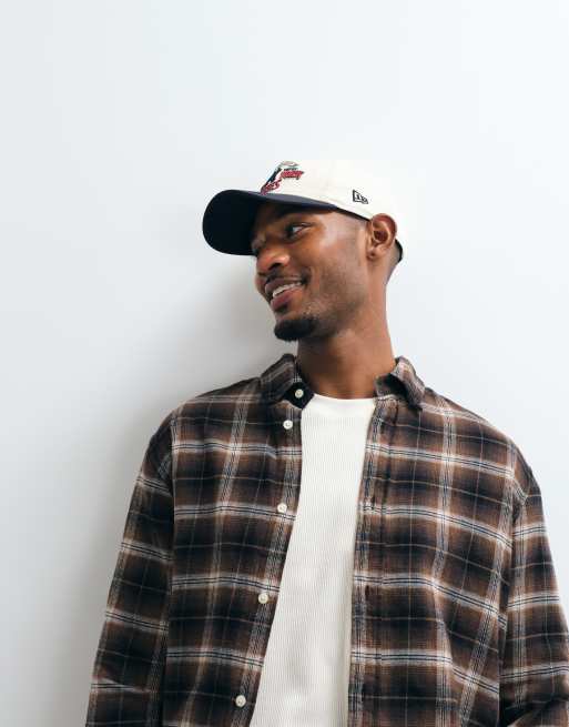 Jack & Jones flannel check shirt in brown, 2 of 5