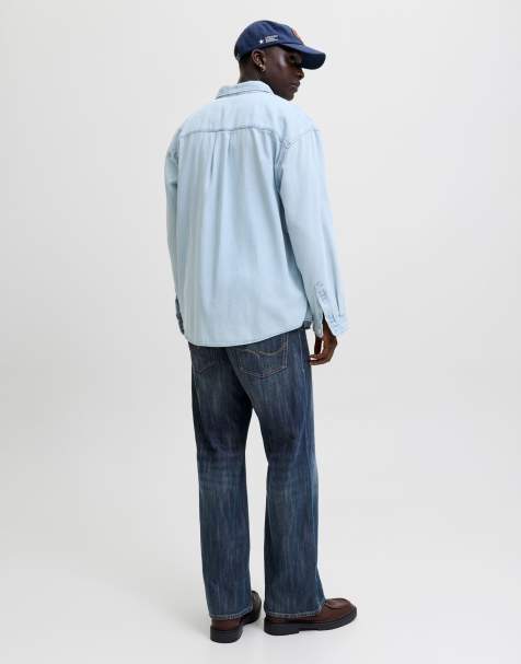 Jack & Jones - Flared jeans in blauw denim - view 1
