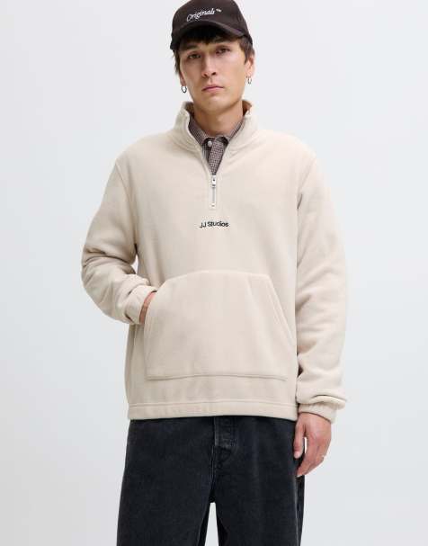 Jack & Jones – Fleece-Sweatshirt in der Farbe Castlerock - view 1