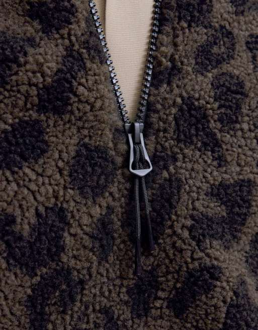 Jack & Jones Fleece sweatshirt in leopard print, 5 of 7
