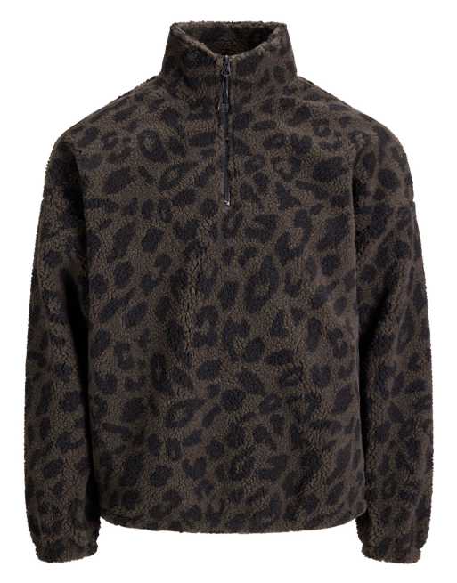 Jack & Jones Fleece sweatshirt in leopard print, 7 of 7
