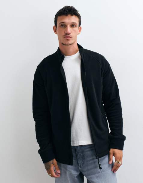 Jack & Jones fleecejacka med dragkedja i svart - view 1