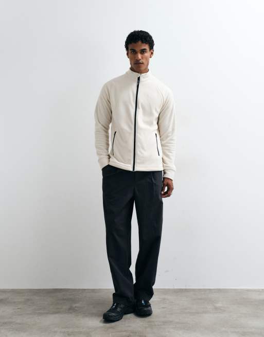 Jack & Jones Fleecejacke mit Reißverschluss in Weiß, 2 von 5
