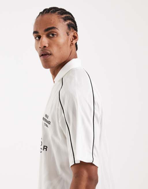 Jack & Jones football shirt in white, 4 of 5