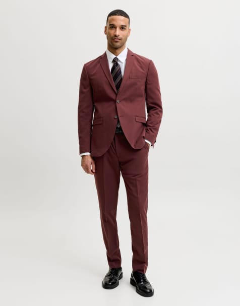 Jack & Jones Franco blazer à simple boutonnage coupe super slim violet - view 1