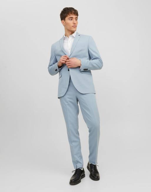 jack jones - Franco - Lyseblåt jakkesæt i slim fit