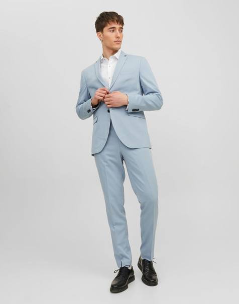Jack & Jones Franco slim fit suit in medieval blue - view 1