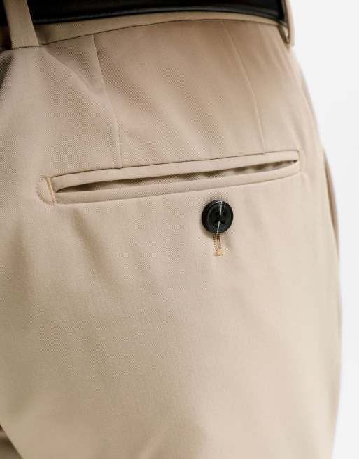 Jack & Jones Franco super slim fit single breasted blazer in beige, 4 of 7