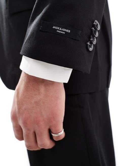 Jack & Jones - Franco - Veste de costume décontractée de qualité supérieure - Noir, 4 de 5