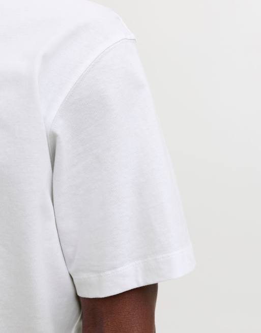 Jack & Jones Frederiksberg relaxed fit crew neck short sleeve t-shirt in bright white, 4 of 7