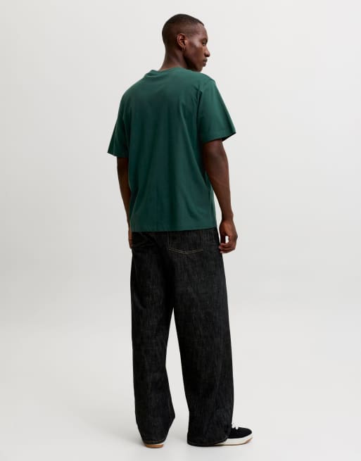 Jack & Jones Frederiksberg T-shirt à col rond coupe relaxed à manches courtes en vert, 2 de 7