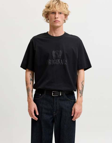 Jack & Jones Frederiksberg t-shirt à manches courtes coupe décontractée ras de cou noir - view 1